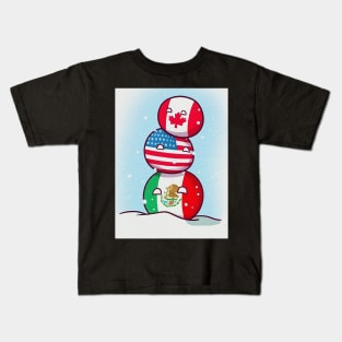 Canada America Mexico Kids T-Shirt